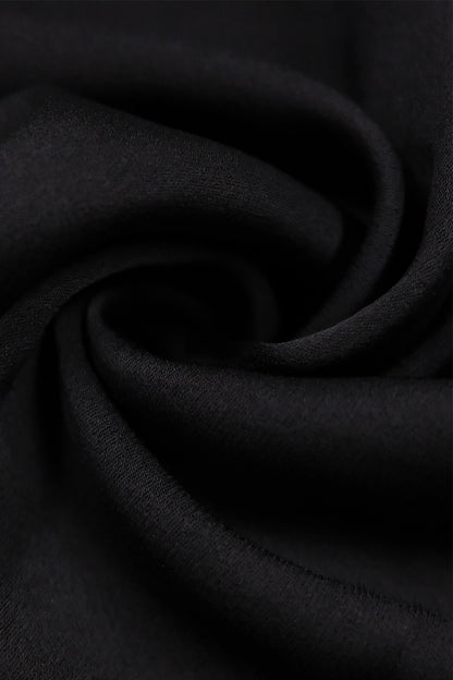 Ísis Black Acetate Knit Combo Skirt