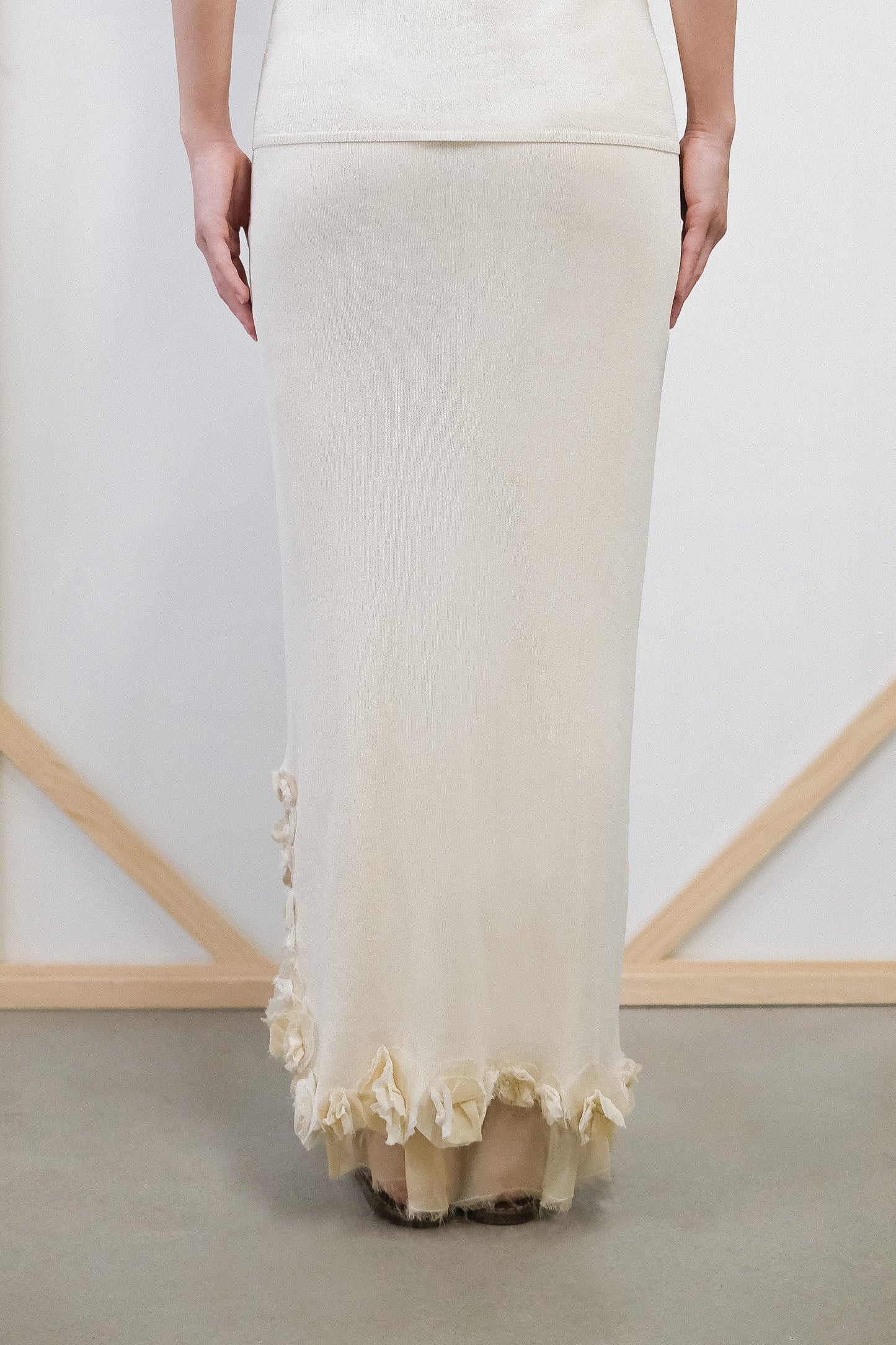 Dandara Cream-coloured Hooded Cape Top