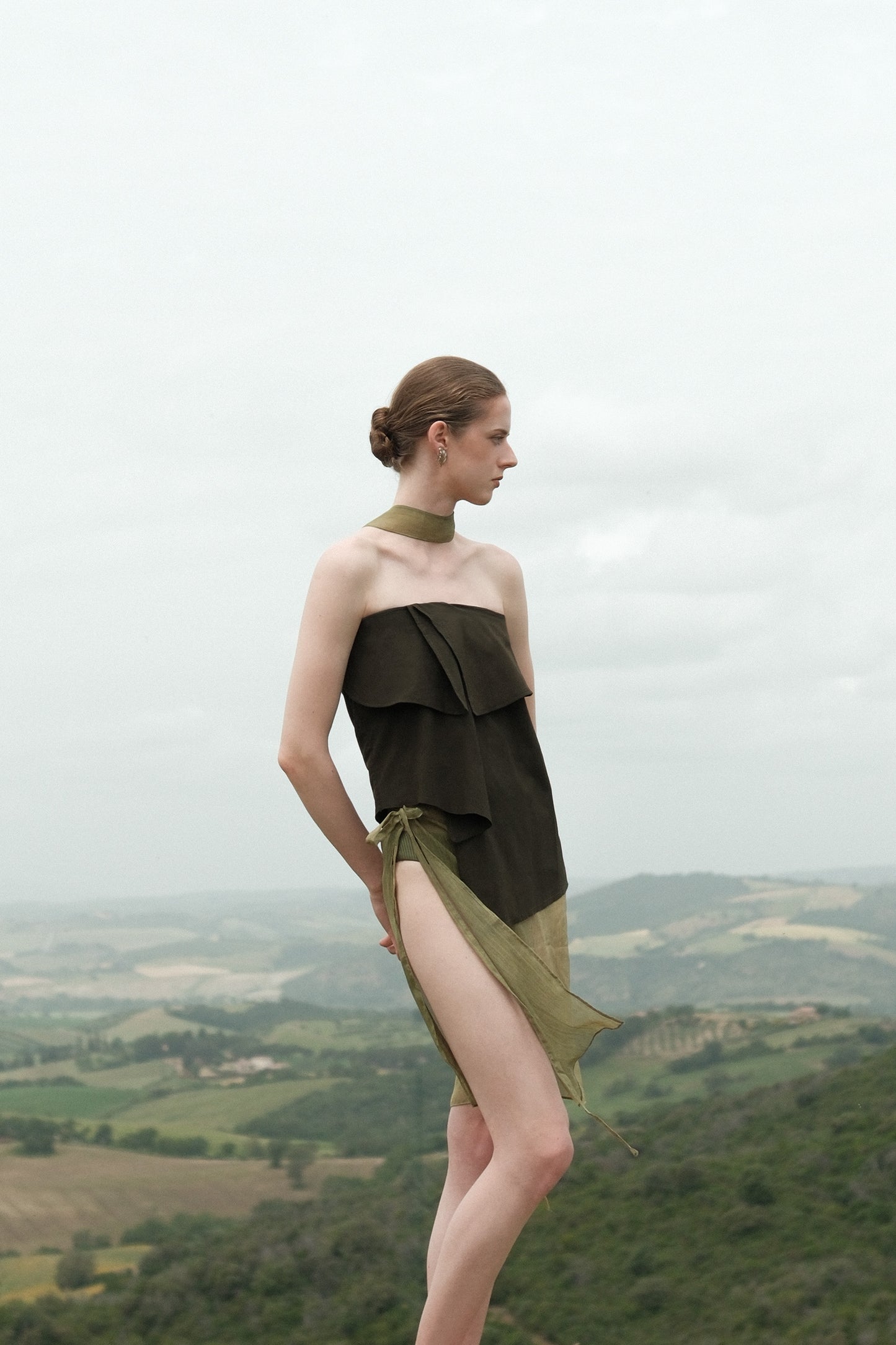 Liz Cotton Strapless Top