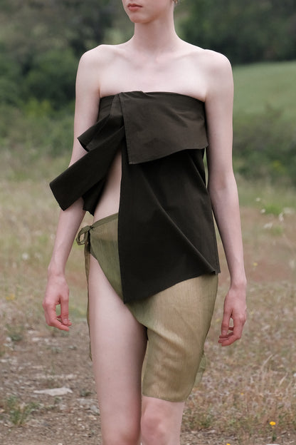 Liz Cotton Strapless Top