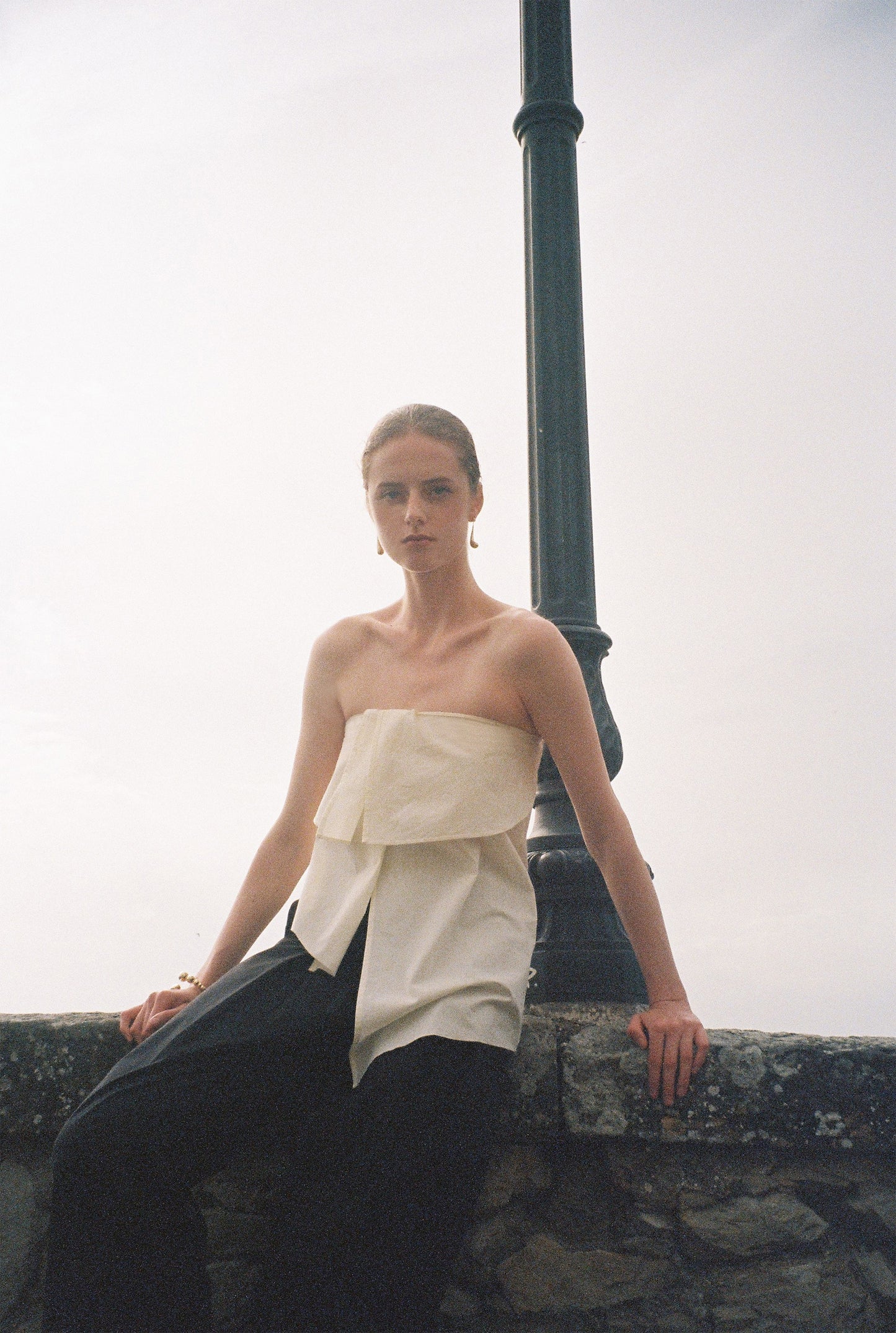 Liz Cotton Strapless Top