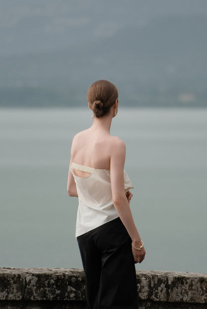 Liz Cotton Strapless Top