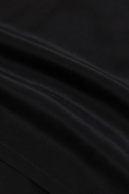 Joana Black Knit and Acetate Halter Backless Top