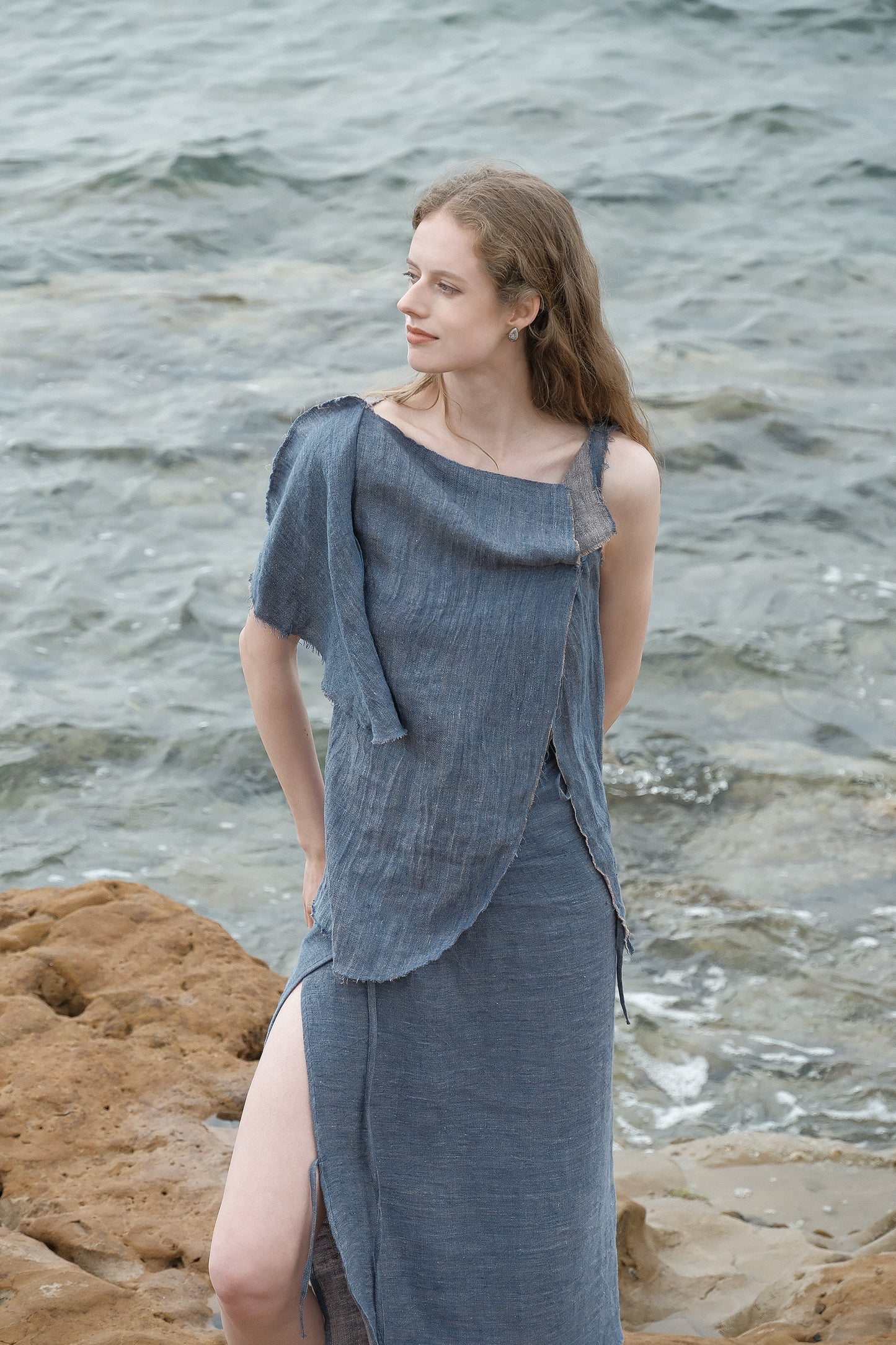 Limited Edition - Linen Two-Tone Top