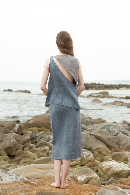 Limited Edition - Linen Two-Tone Top