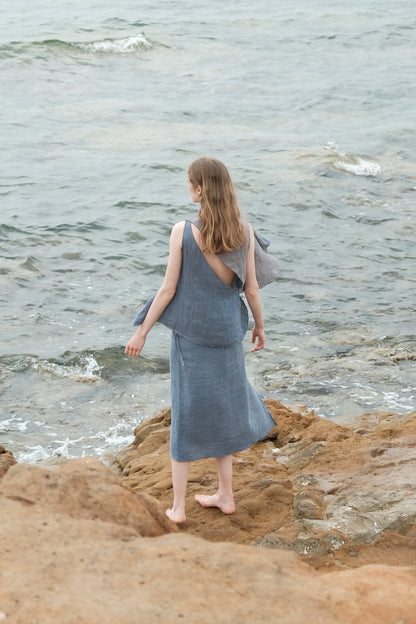 Limited Edition - Linen Two-Tone Top