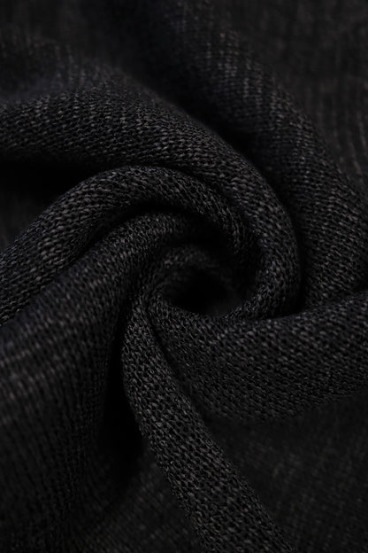 Cibele Black Oversized Pullover Knit Sweater