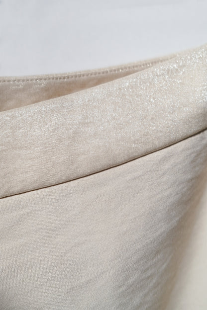 Quésia Beige Frayed Edge Trousers