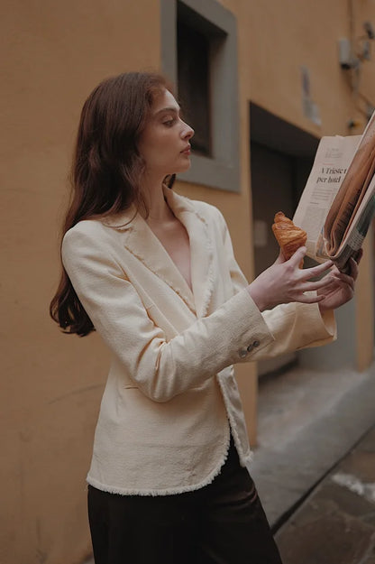 The Federica Cream Blazer