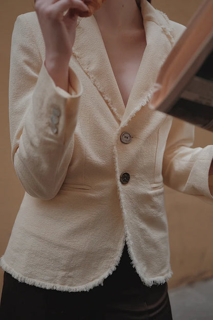 The Federica Cream Blazer