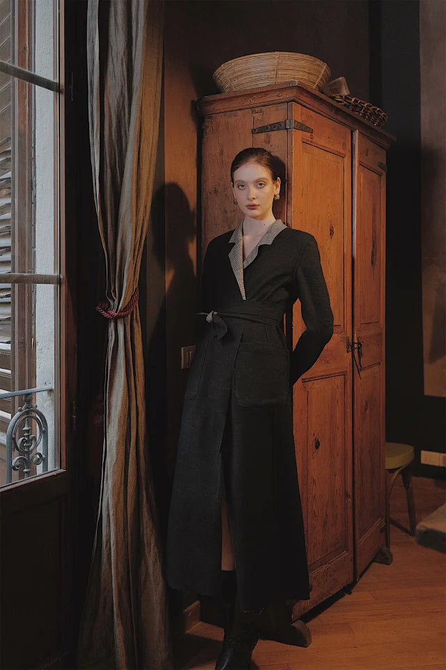 The Gloria Double Side Belted Coat