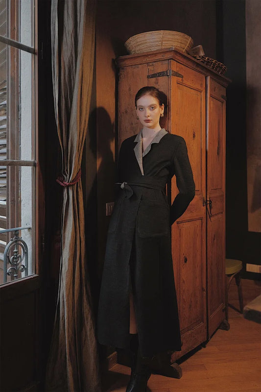 The Gloria Double Side Belted Coat