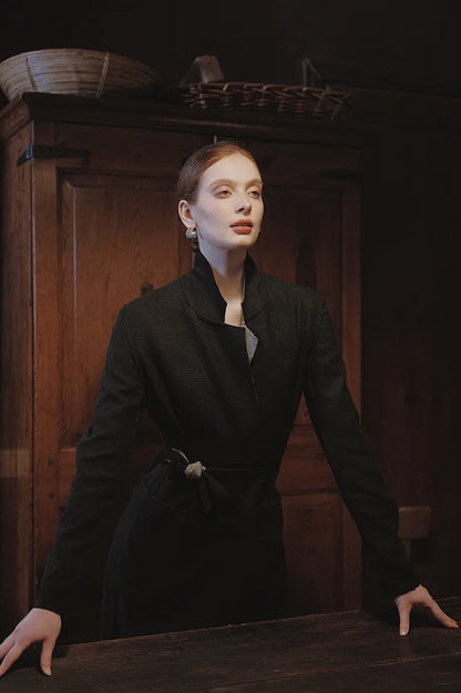 The Gloria Double Side Belted Coat
