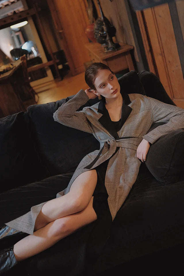 The Gloria Double Side Belted Coat