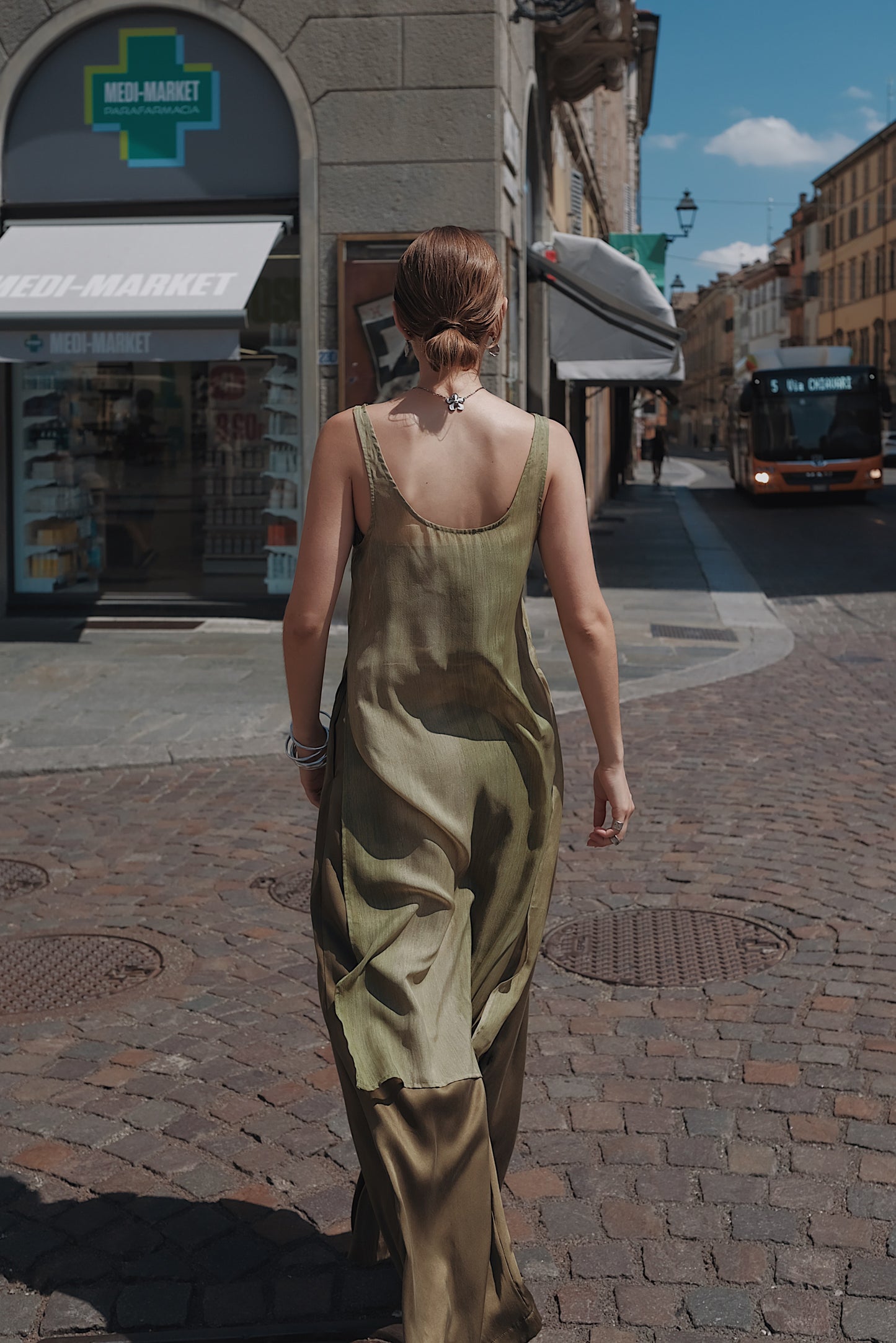 The Palma Scoop-Neck Silk Top