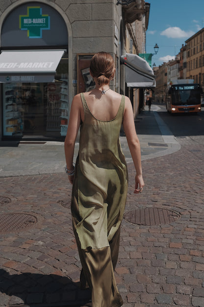 The Palma Scoop-Neck Silk Top