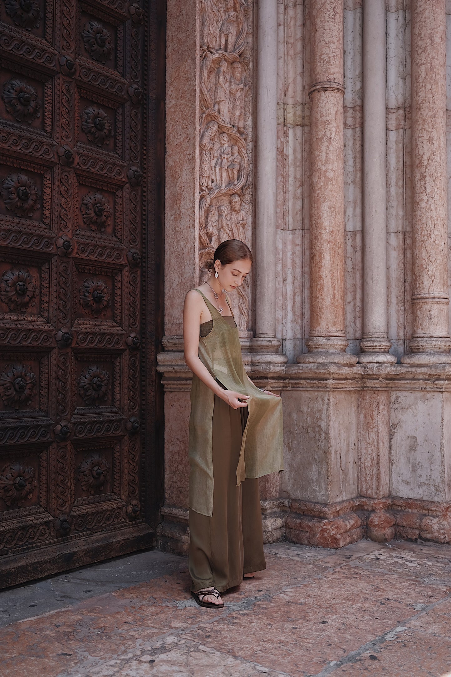 The Palma Scoop-Neck Silk Top