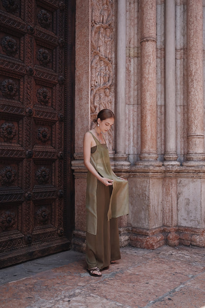 The Palma Scoop-Neck Silk Top