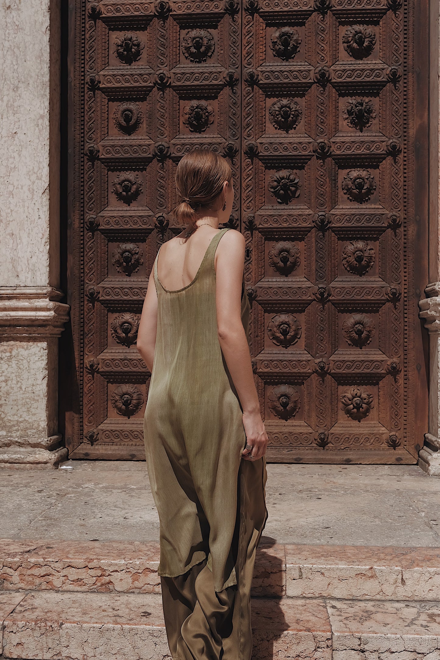 The Palma Scoop-Neck Silk Top