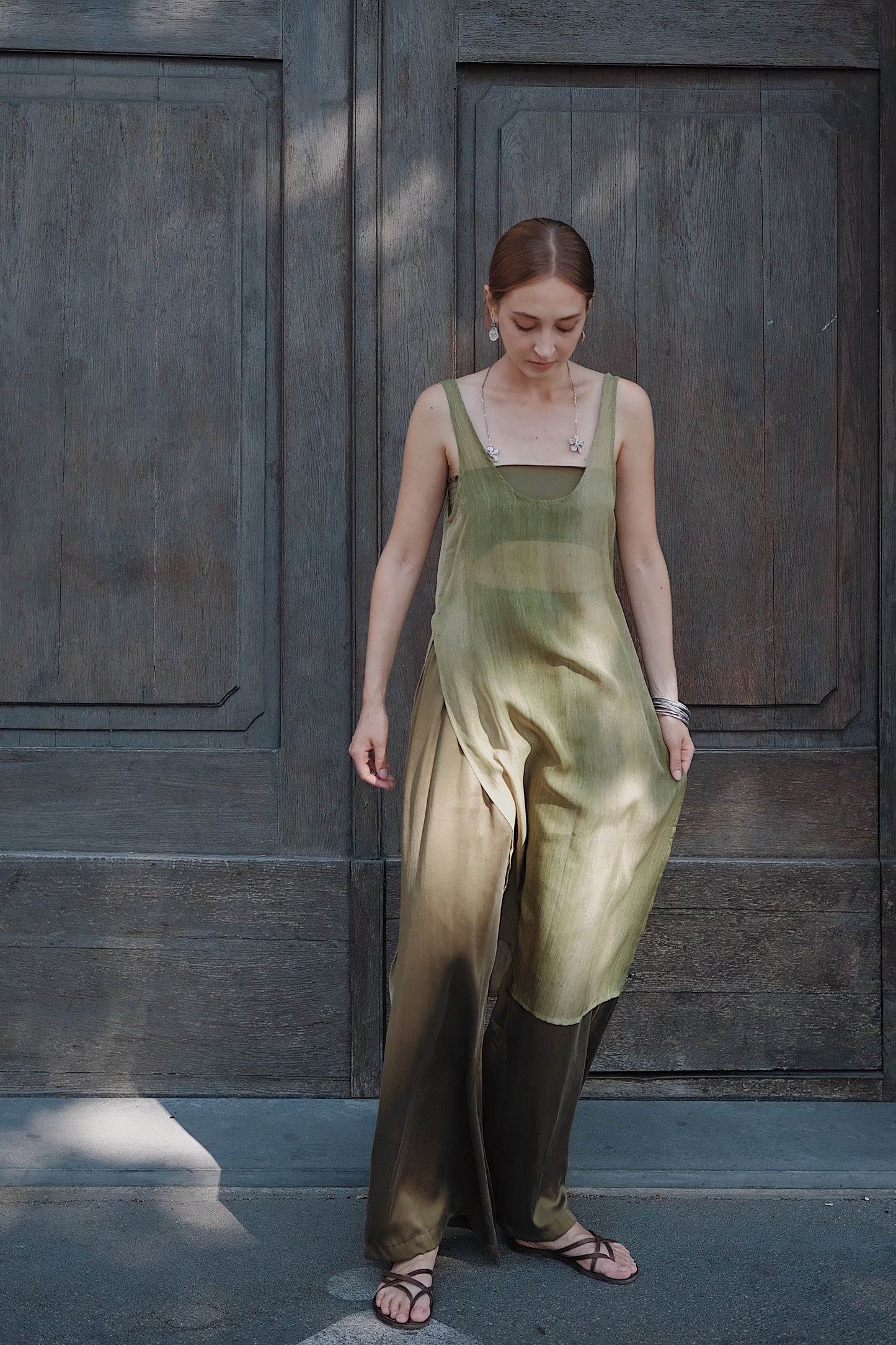 The Palma Scoop-Neck Silk Top