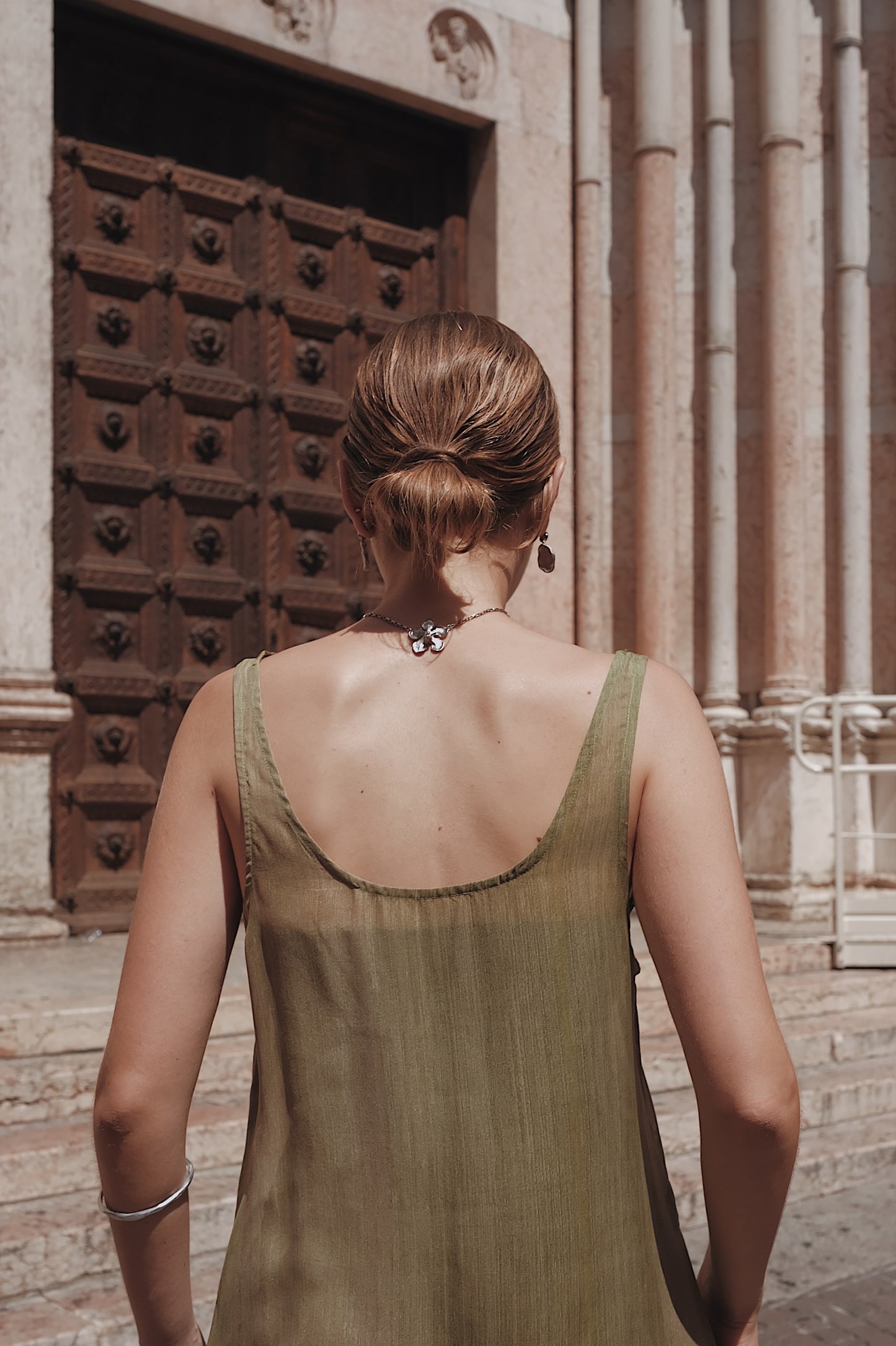 The Palma Scoop-Neck Silk Top