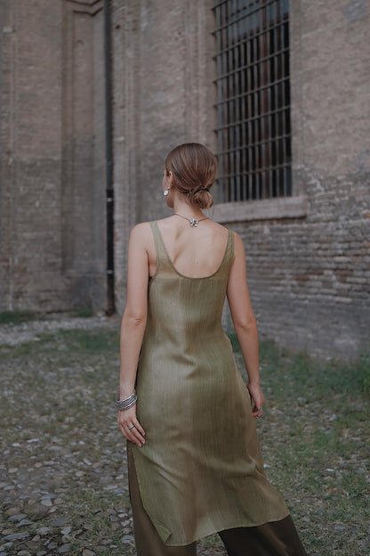 The Palma Scoop-Neck Silk Top
