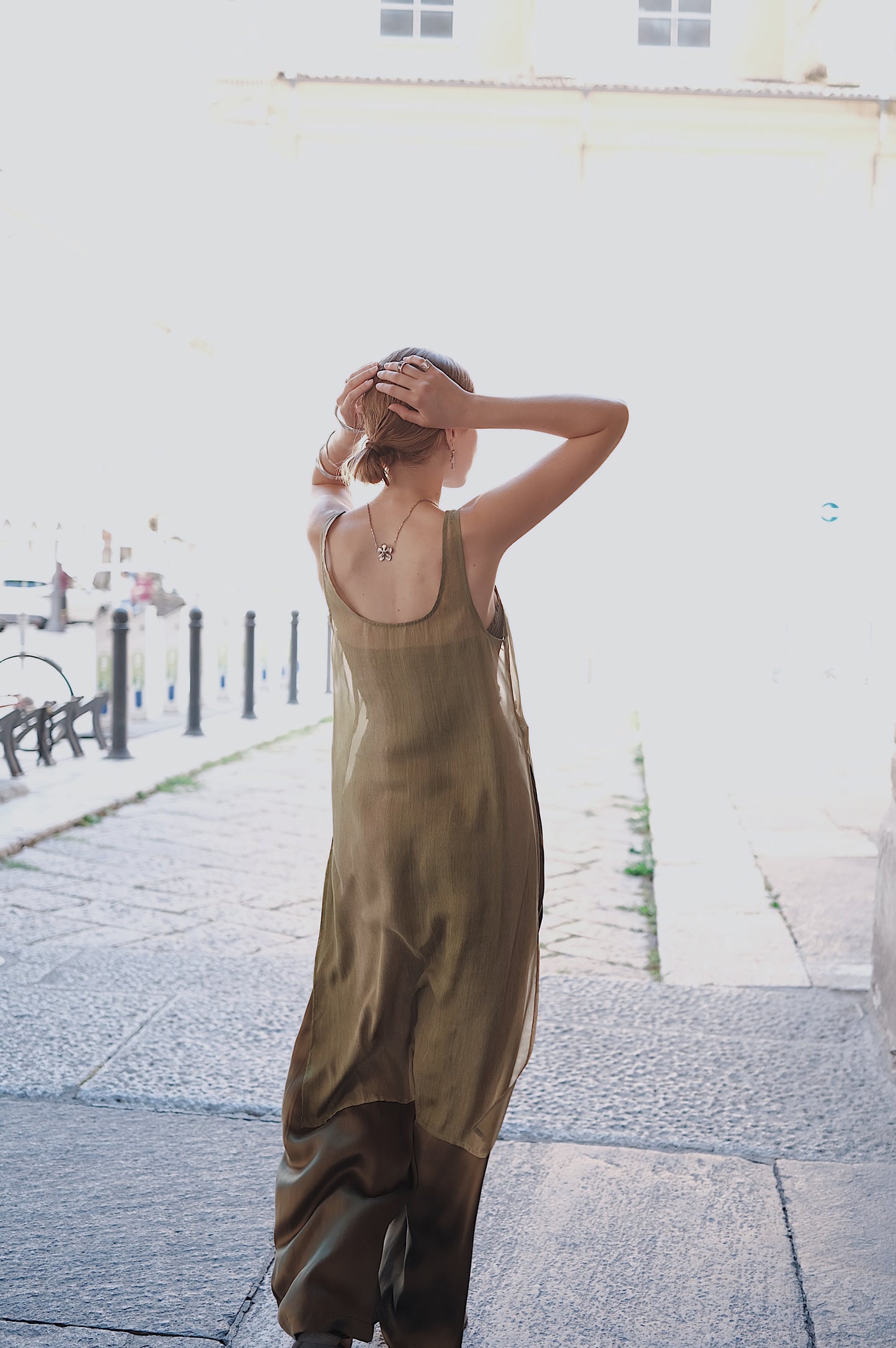 The Palma Scoop-Neck Silk Top
