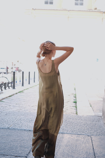 The Palma Scoop-Neck Silk Top