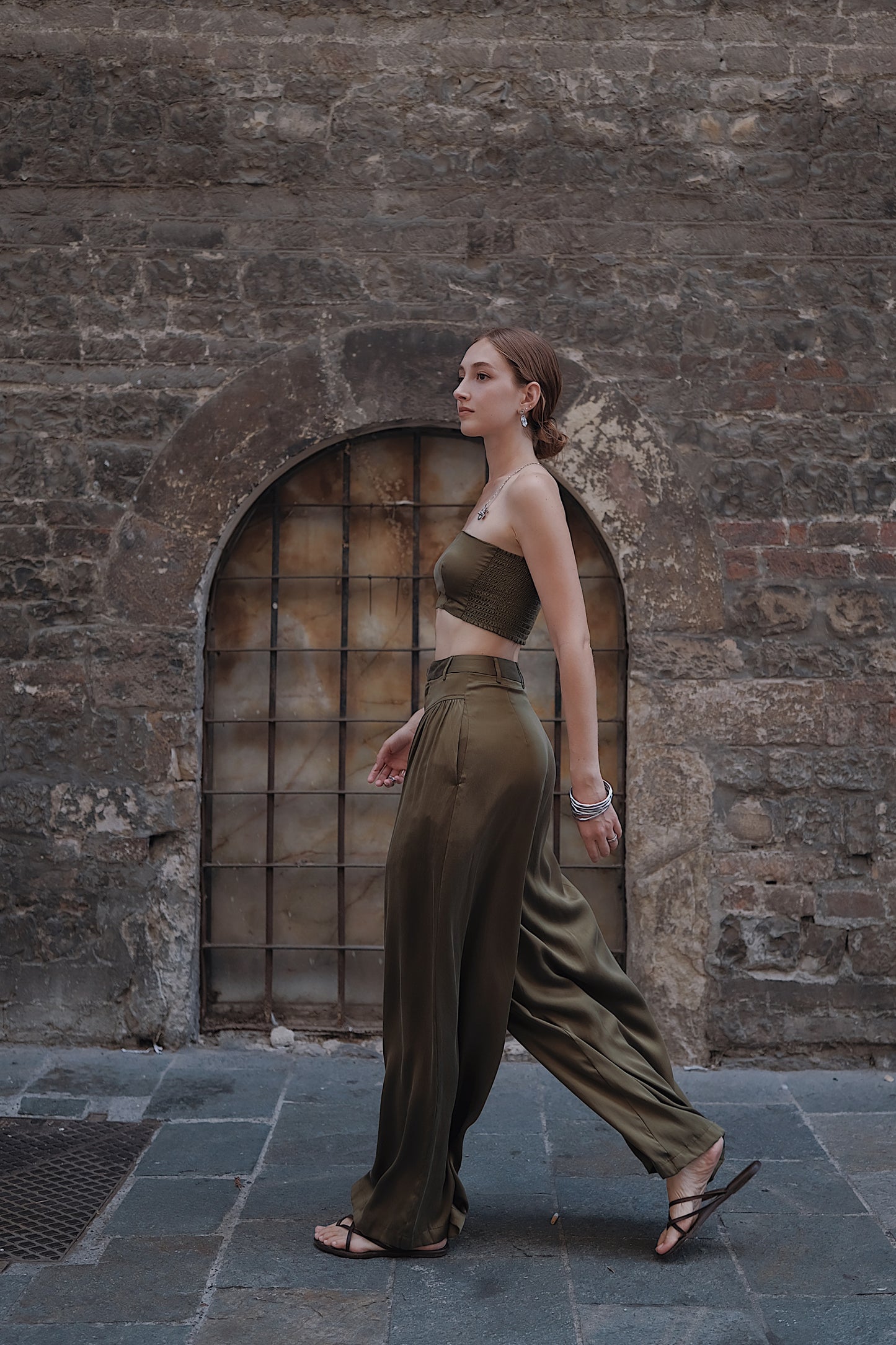 The Qunzia Silk Trousers