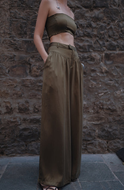 The Qunzia Silk Trousers