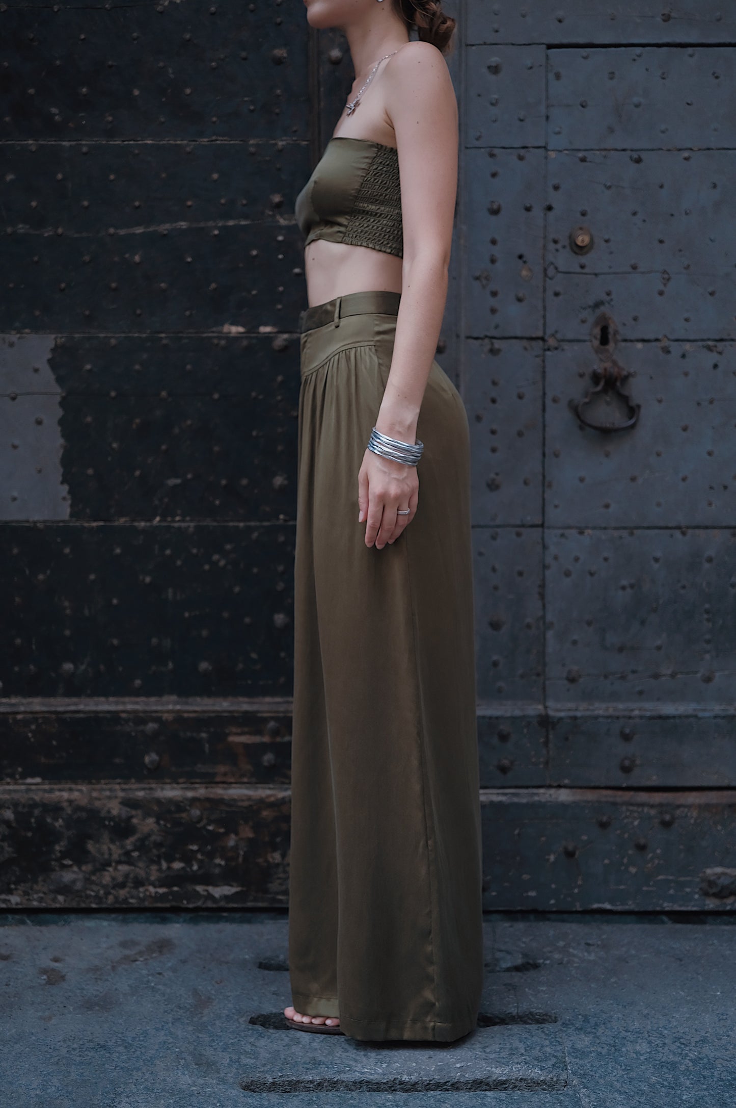 The Qunzia Silk Trousers