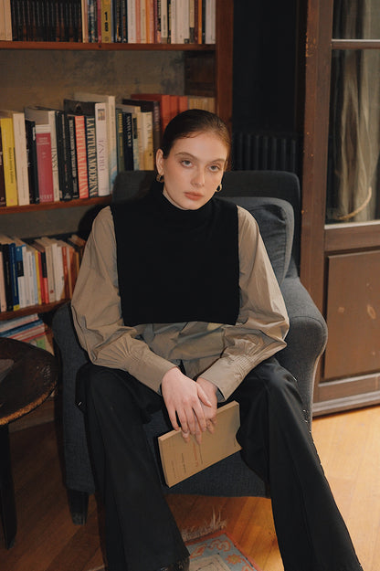 The Black Cashmere Vest