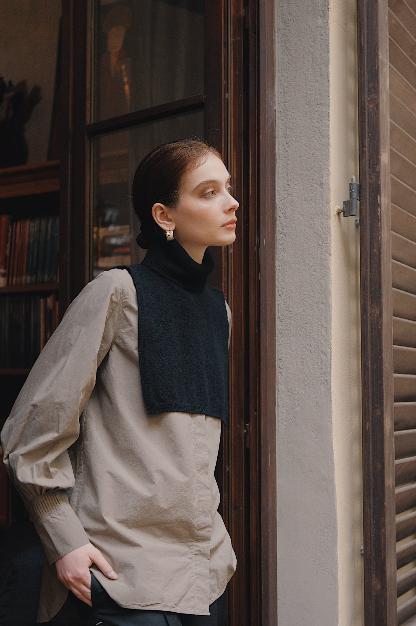 The Black Cashmere Vest