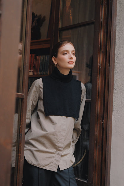 The Black Cashmere Vest
