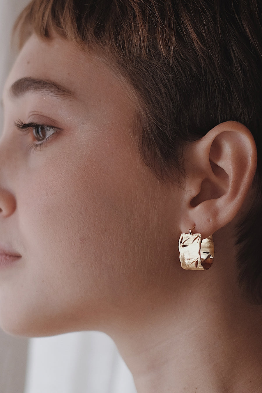 The Gold Bamboo Leaf Eearrings