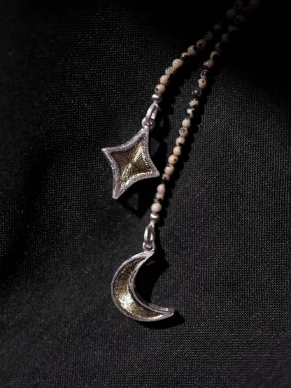 Star-Moon Long Necklace