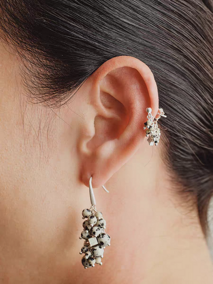 Dalmatian Stone Ear Stud