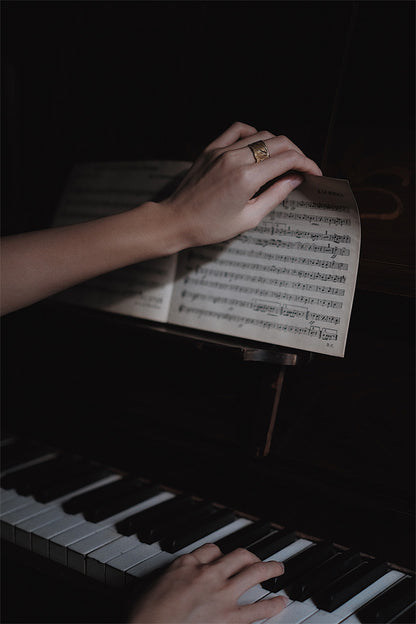 The Gold Bamboo Leaf Ring